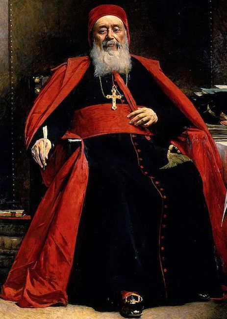 Léon Bonnat, Le cardinal Charles Lavigerie, archevêque d'Alger (1888); https://commons.wikimedia.org/wiki/File:Lavigerie_charles_martial_cardinal_bonnat_l%C3%A9on_1888_02.jpg