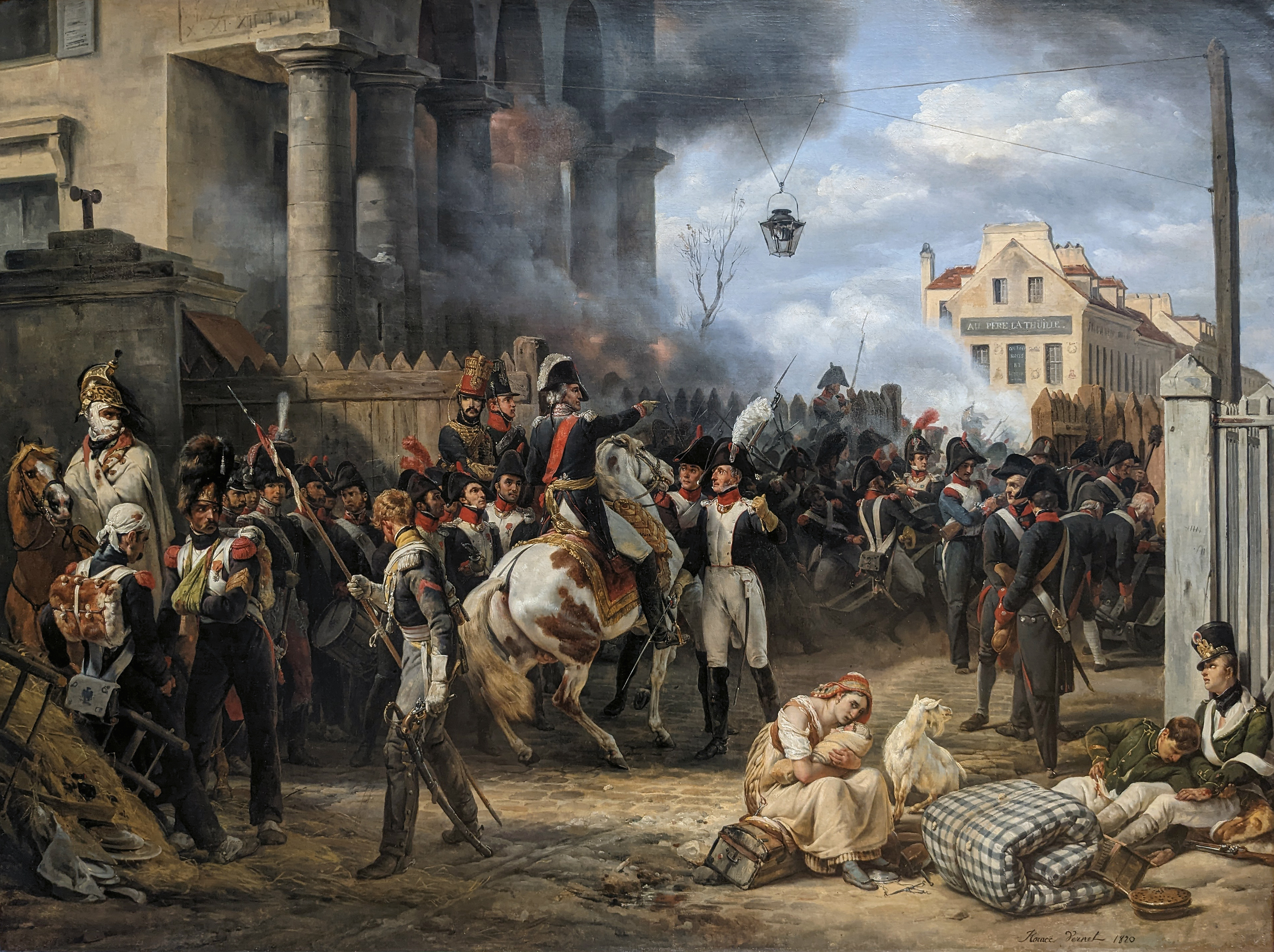 La Barrière de Clichy. Défense de Paris, le 30 mars 1814. (Wikimedia Commons)